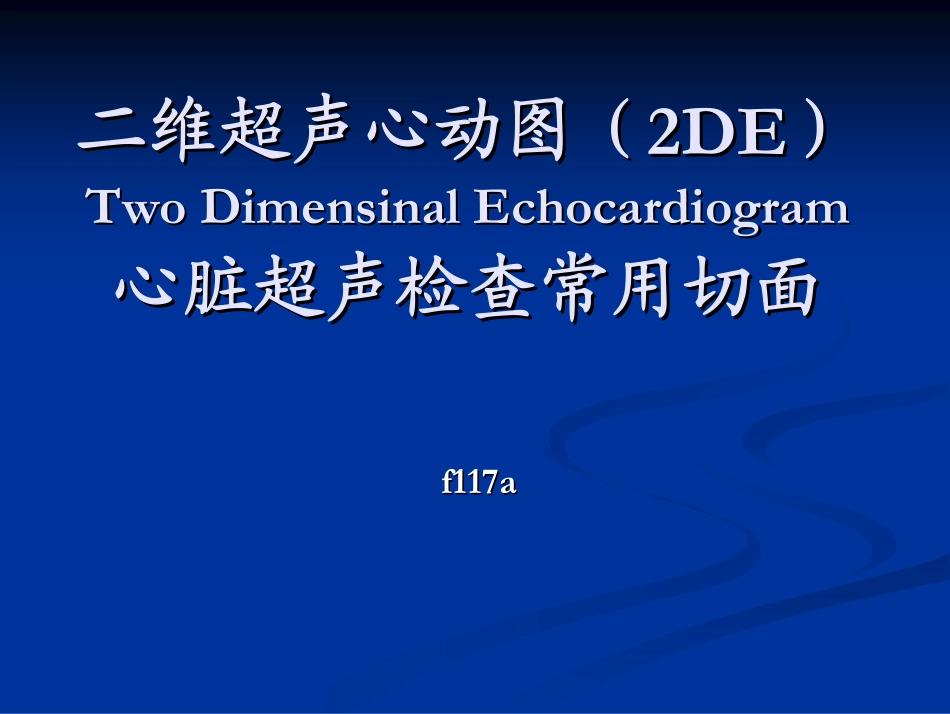 二维超声心动图_第1页