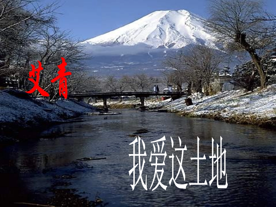 九年级语文上册：第1课《我爱这土地》课件3人教新课标_第1页