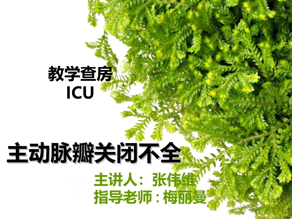 主动脉关闭不全._第1页