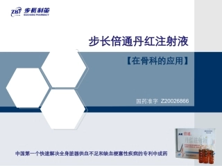 丹红注射液骨科片资料