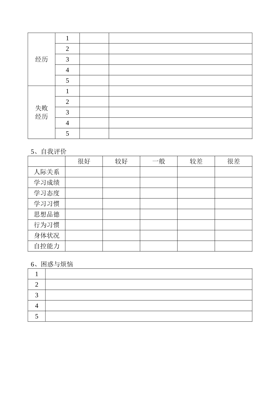 中学生心理健康档案_第2页