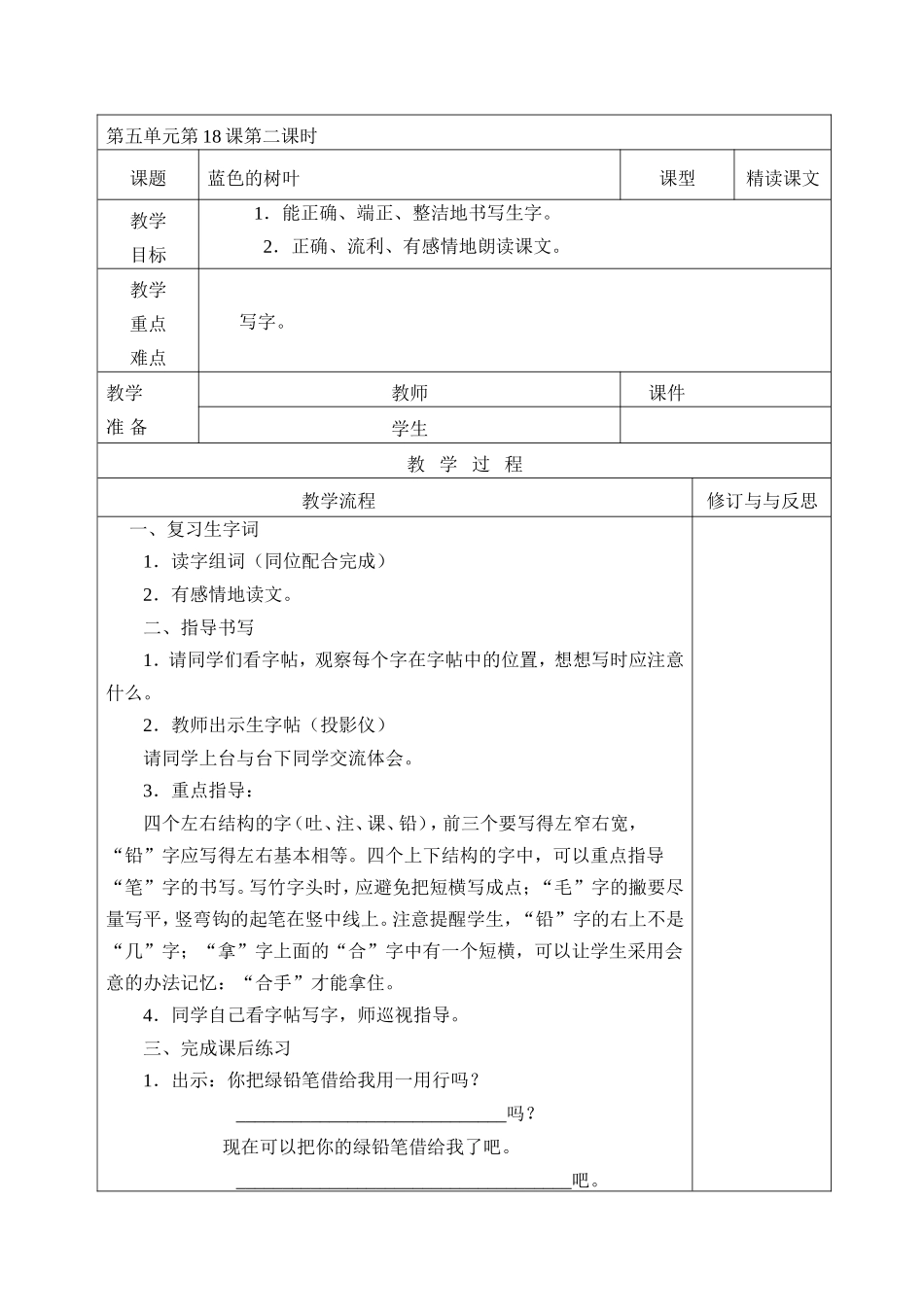 蓝色的树叶2_第1页