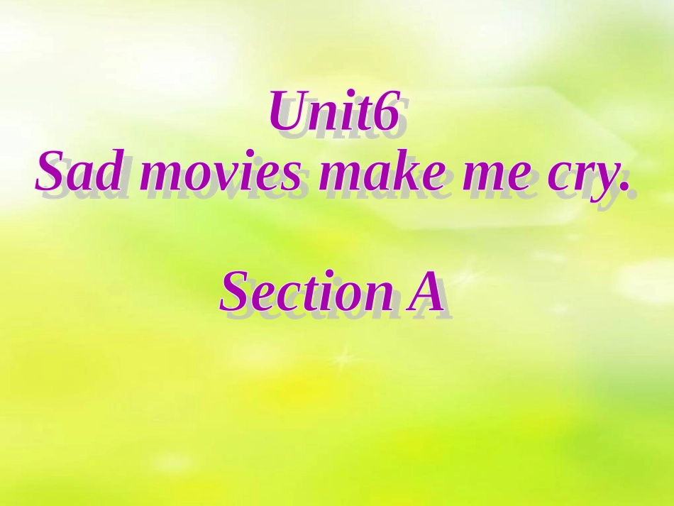 九年级英语Unit11sectionA_第1页