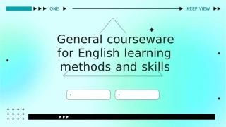 英语学习方法和学习技巧通用课件