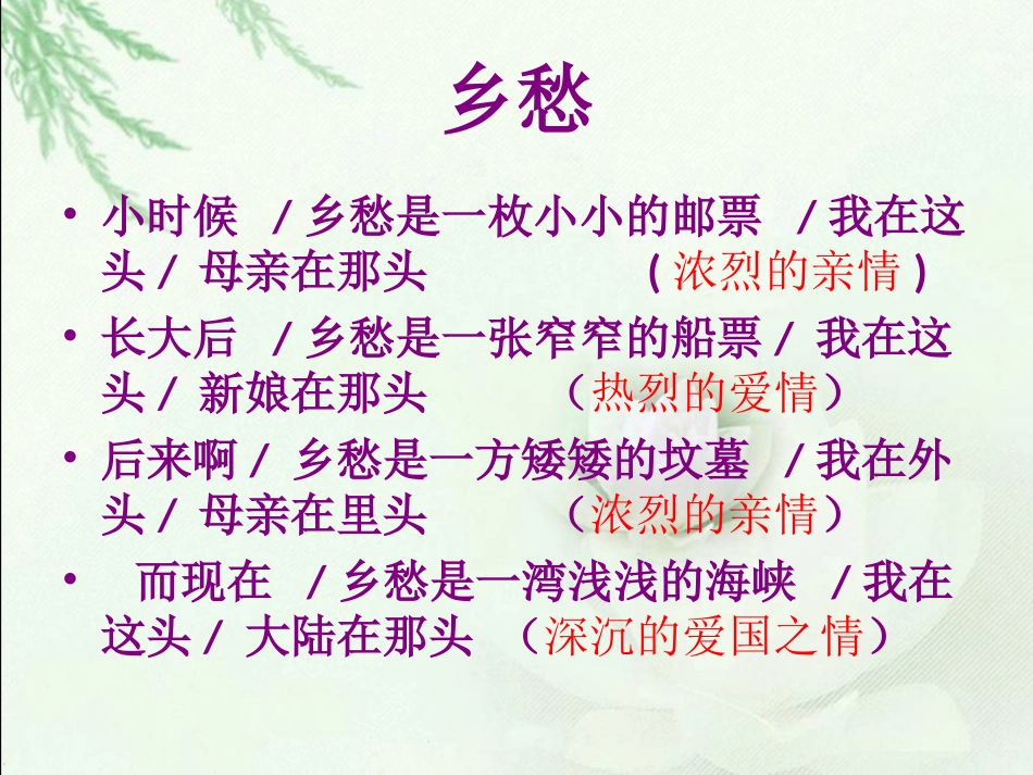 《怀念母亲》教学课件（第一课时）_第1页