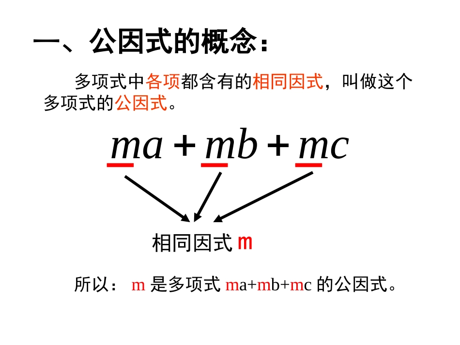 《如何寻找公因式》微课课件_第2页