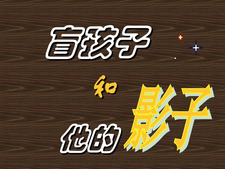 盲孩子和他的影子_第2页