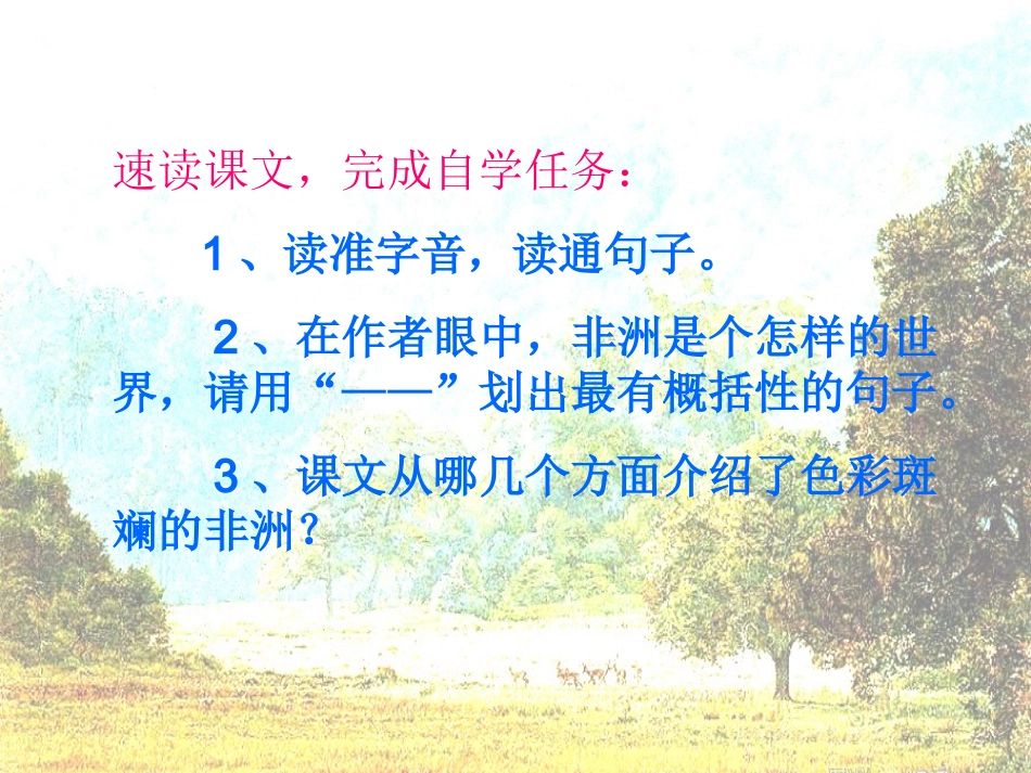 《彩色的非洲》PPT课件_第2页