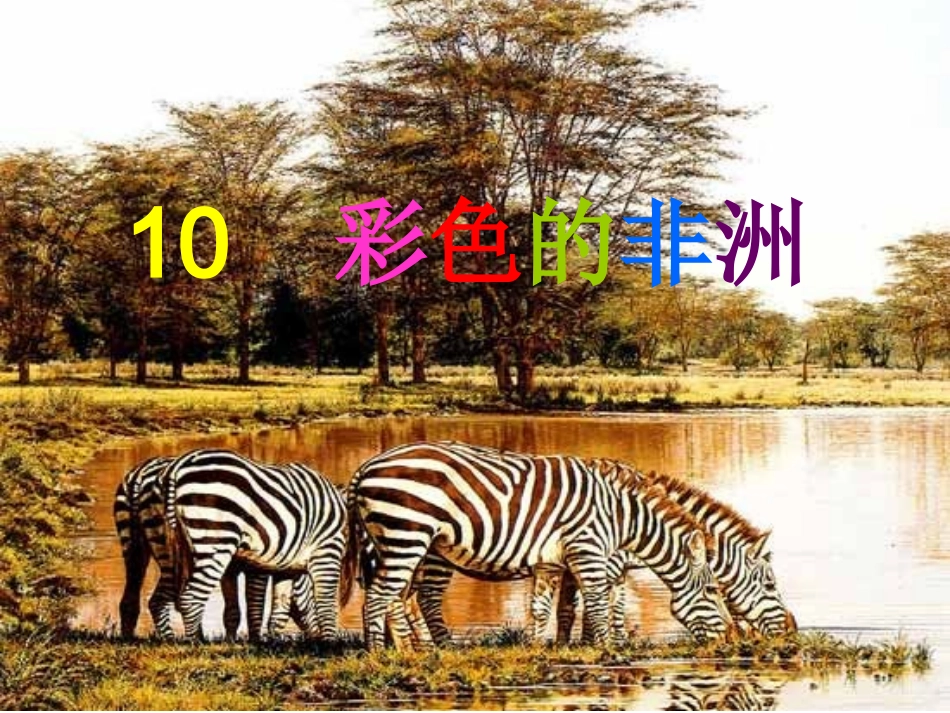 《彩色的非洲》_第1页