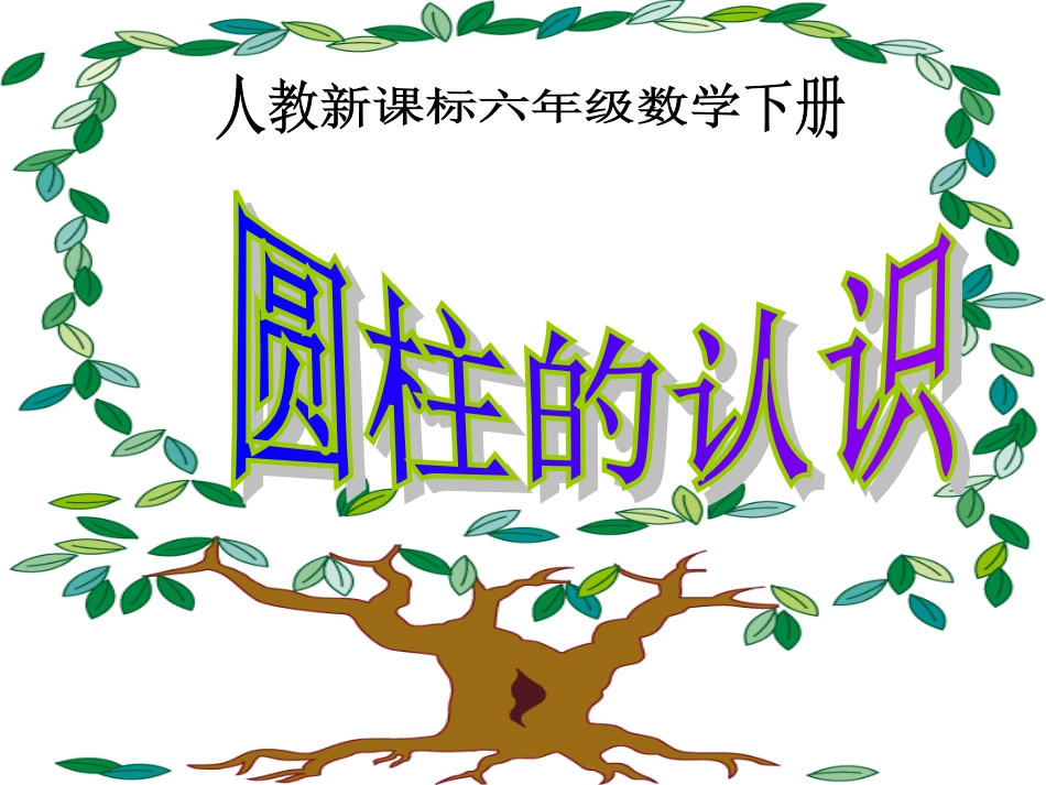 圆柱的认识课件(4)_第1页