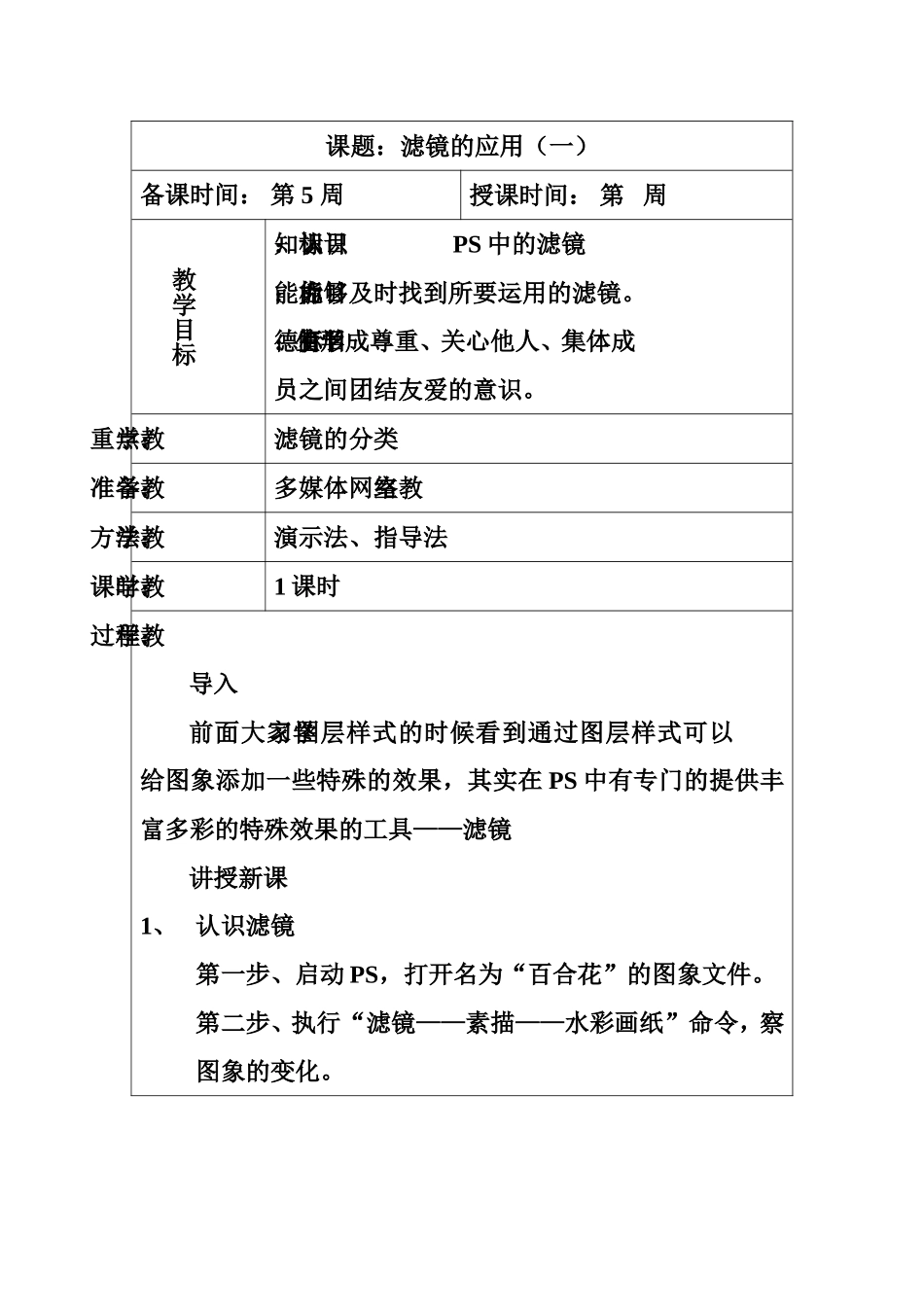 滤镜的应用（一）_第1页