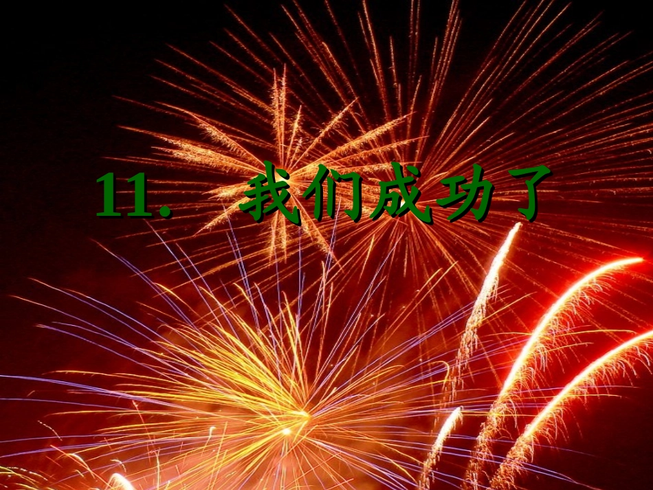 二年级上册第11课《我们成功了》_第1页