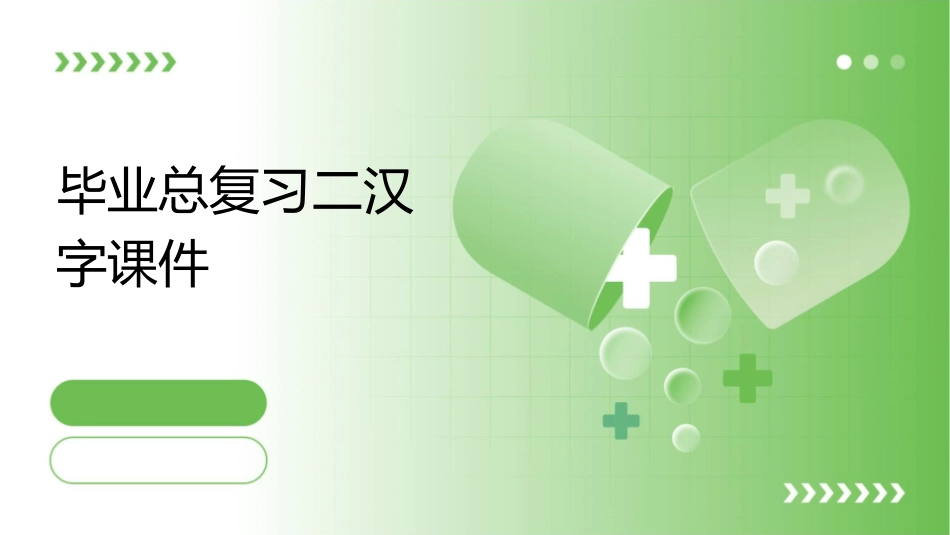 毕业总复习二汉字课件_第1页