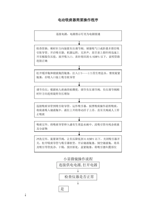 电动吸痰器操作流程