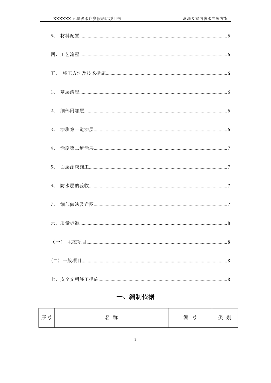 泳池及室内防水专项施工方案_第2页