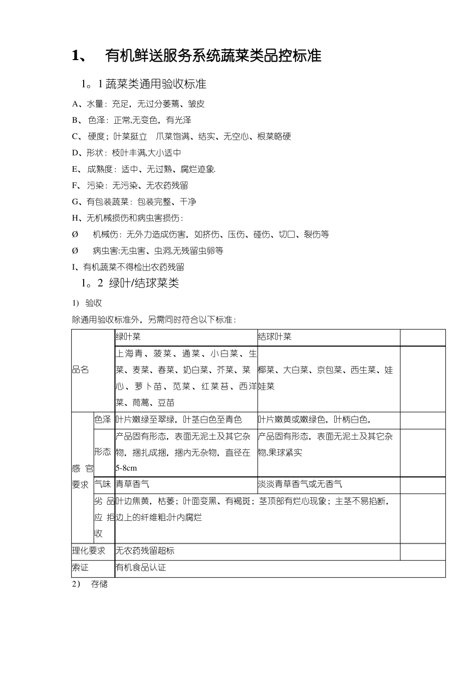 蔬菜商品质量管理控制_第1页