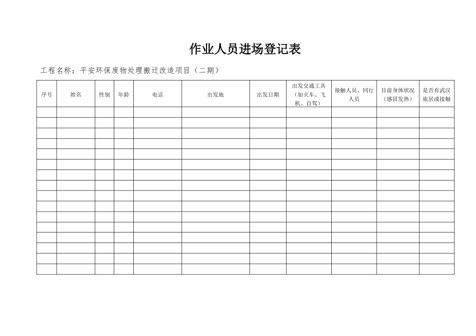 各类疫情防控表格_第3页
