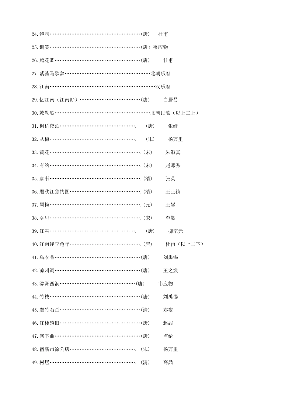 小学生必背书目_第2页