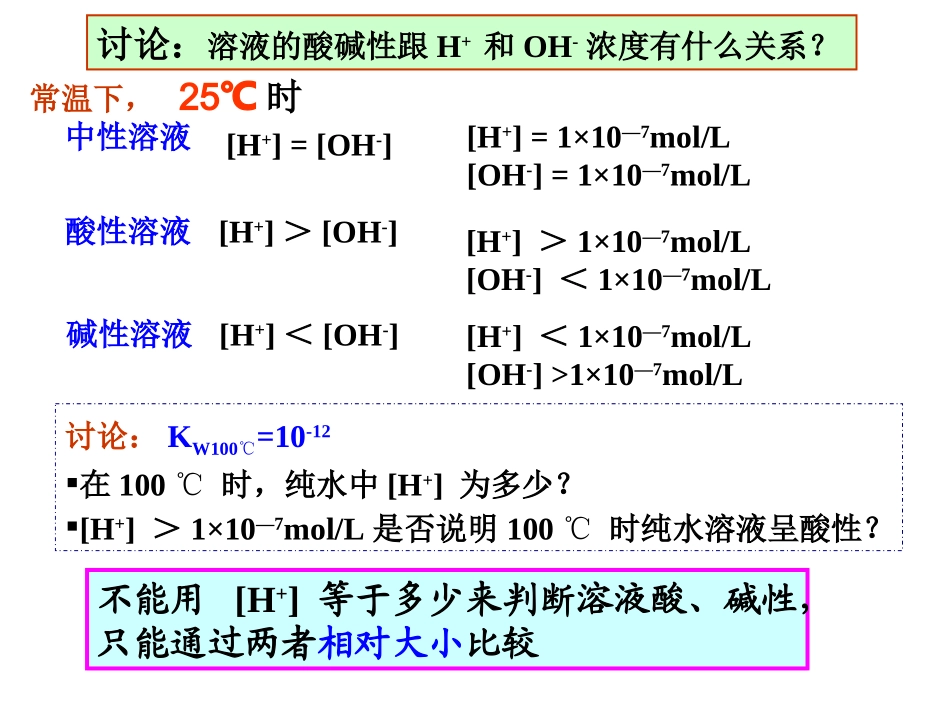 水的电离和溶液的酸碱性(2)_第2页