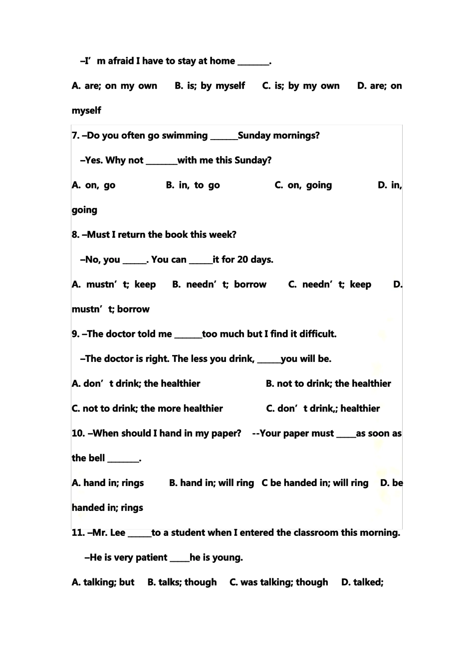 最新2022年深圳中考英语试卷_第3页