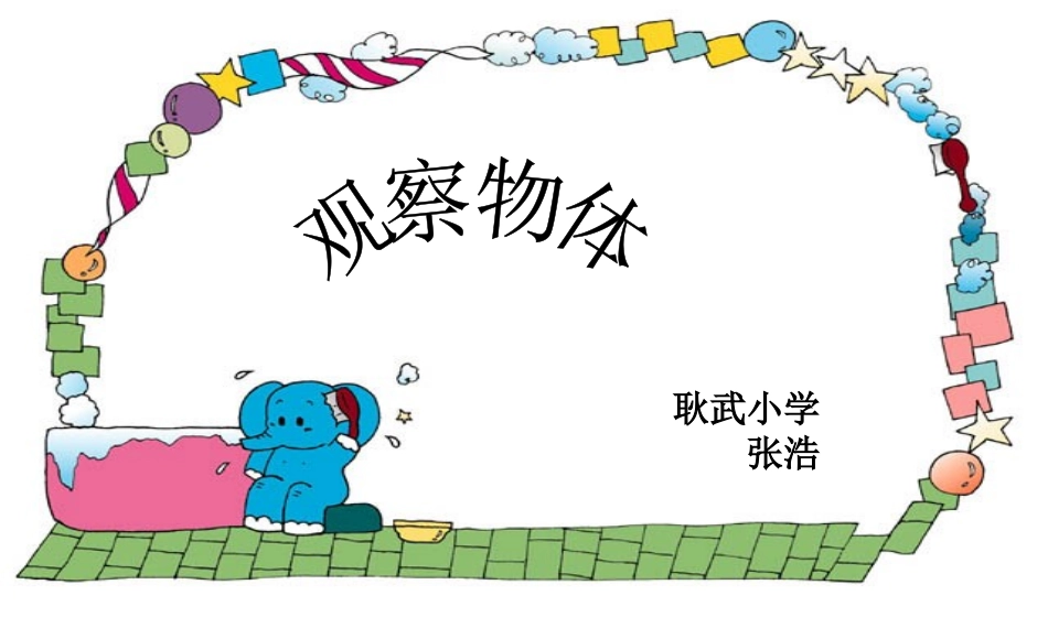 苏教版二年级上册观察物体_第1页