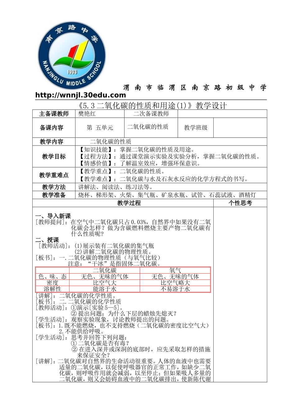 二氧化碳的性质和用途_第1页