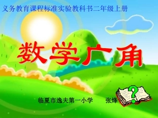 二年级数学《数学广角》课件zdg