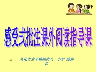 课外阅读指导课件