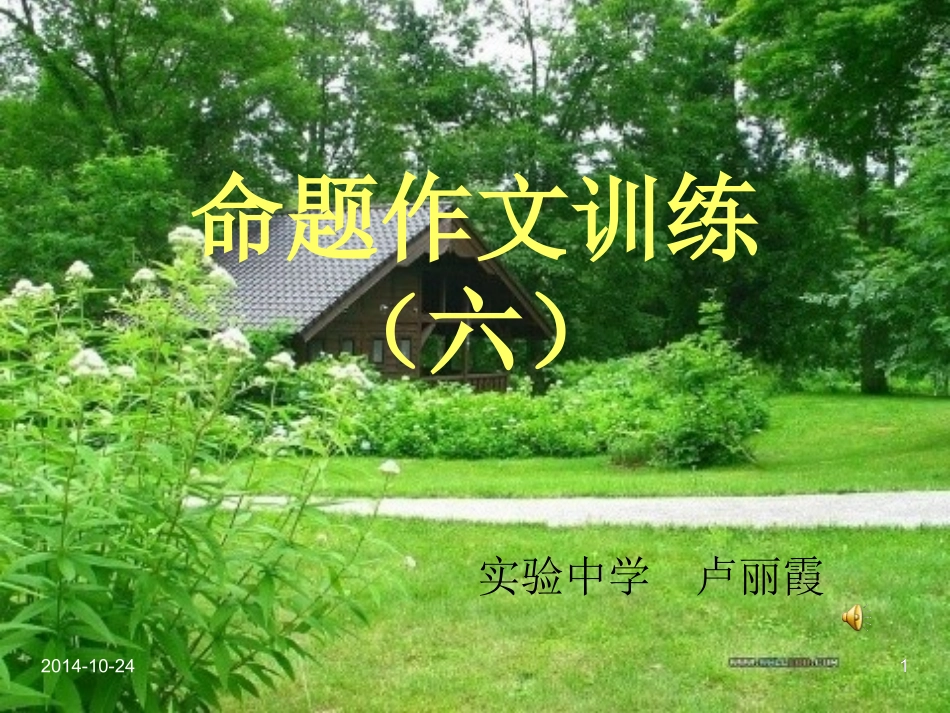 命题作文专题复习_第1页