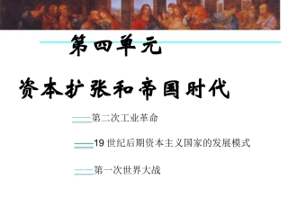 资本扩张和帝国时代