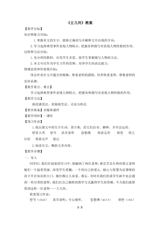 《王几何》教案1