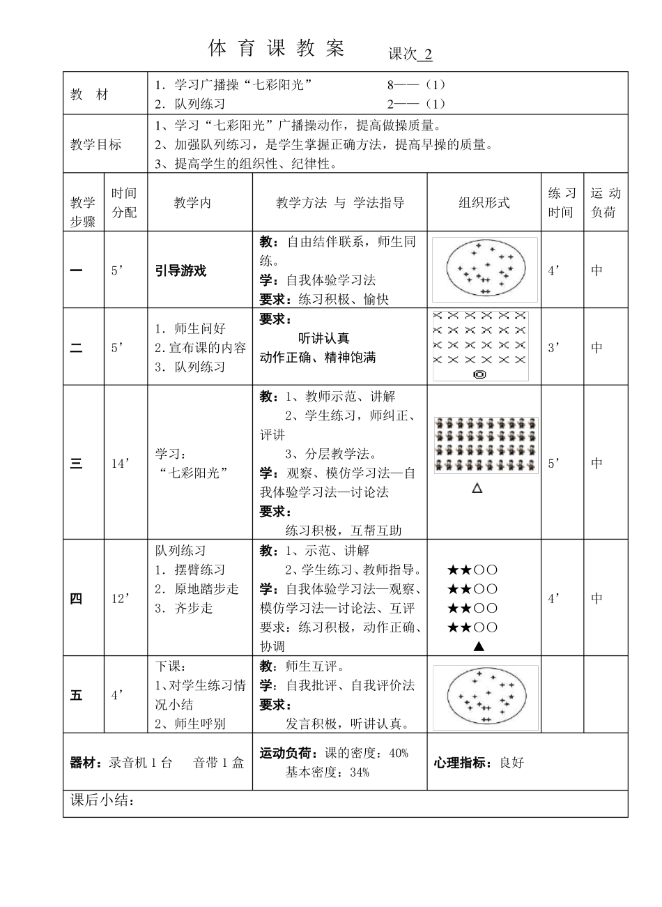 五年级上期小学体育教案_第3页