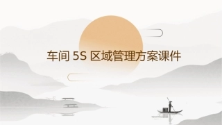 车间5S区域管理方案课件