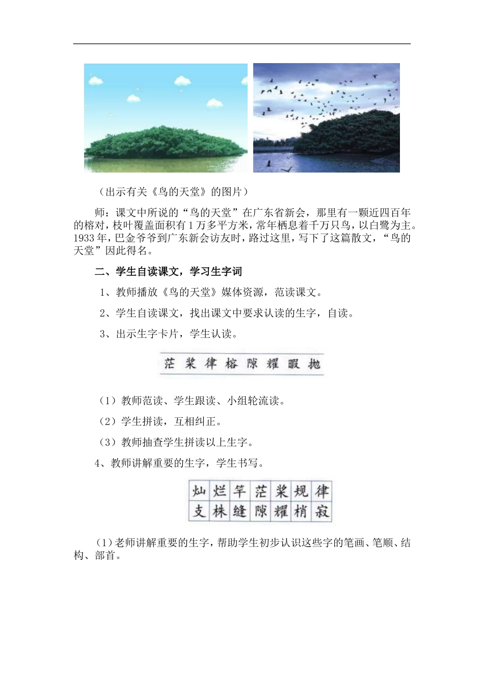 鸟的天堂教学案例_第2页