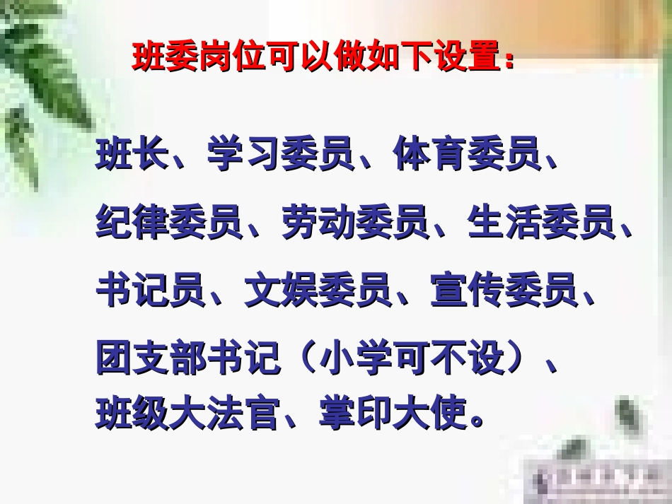 二、班委干部的岗位设置_第2页
