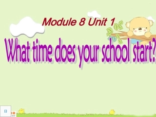 新外研版五年级英语上册Module8_Unit1