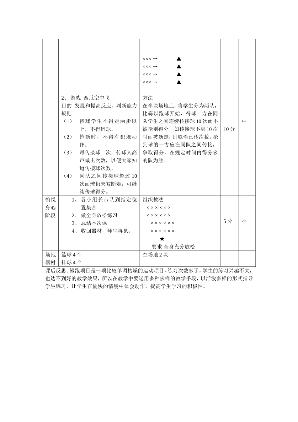 人教版八年级上册第二单元短跑加速跑_第2页