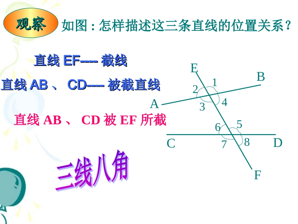 《同位角、内错角、同旁内角》参考课件1_第2页