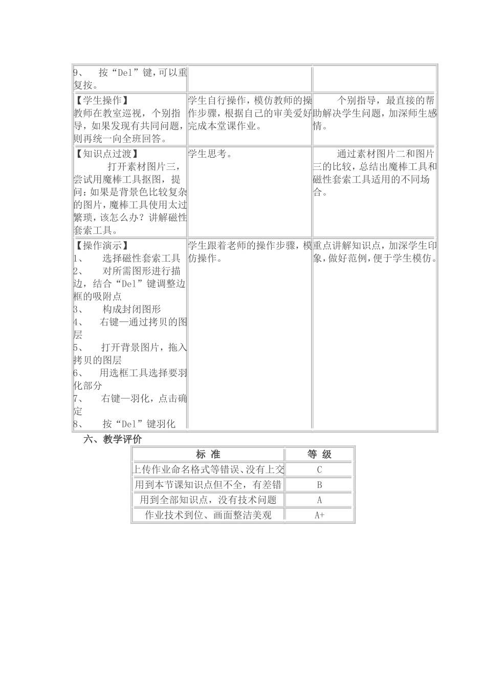 抠图工具的简单应用教学设计_第3页