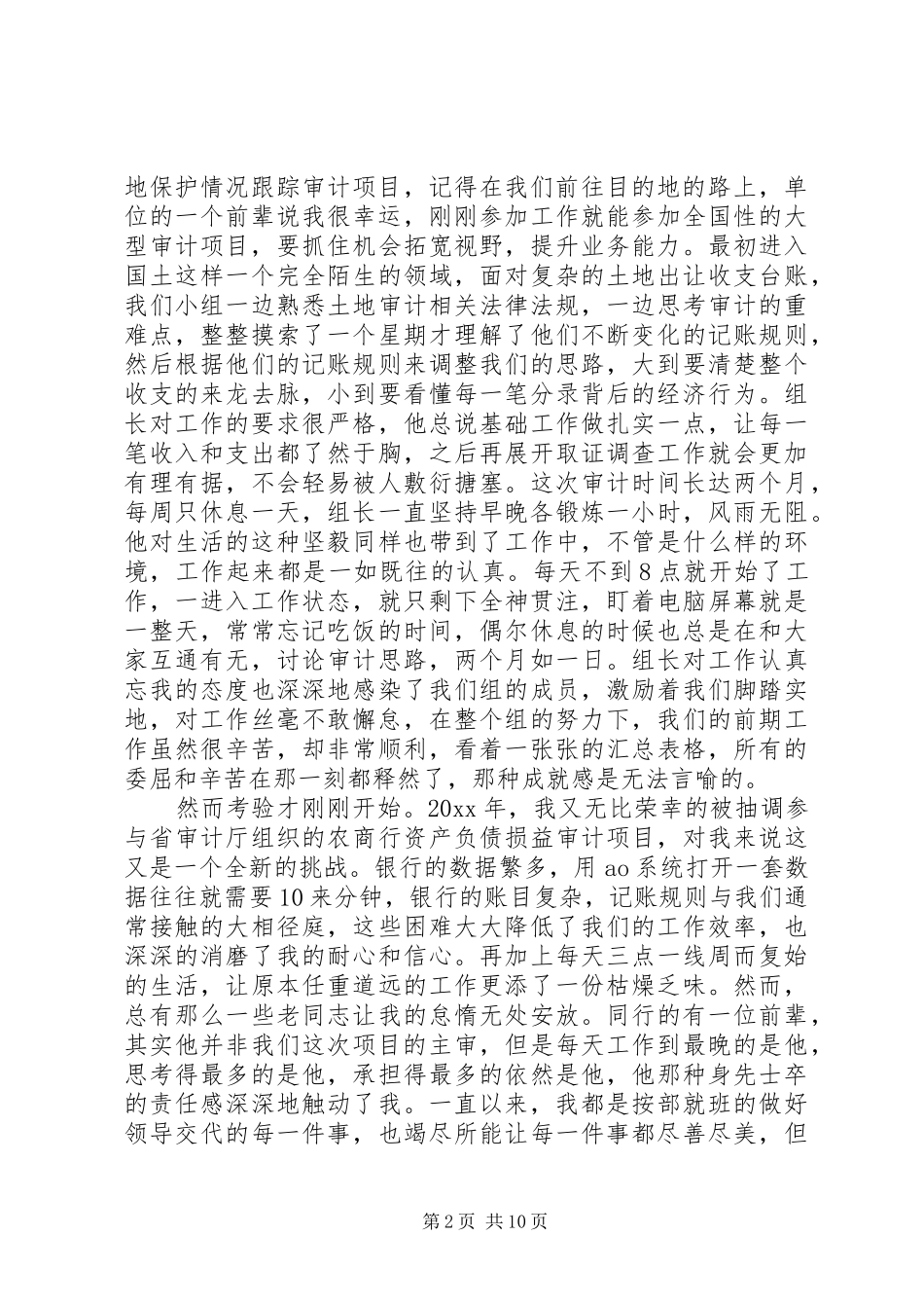 审计工作心得体会_第2页