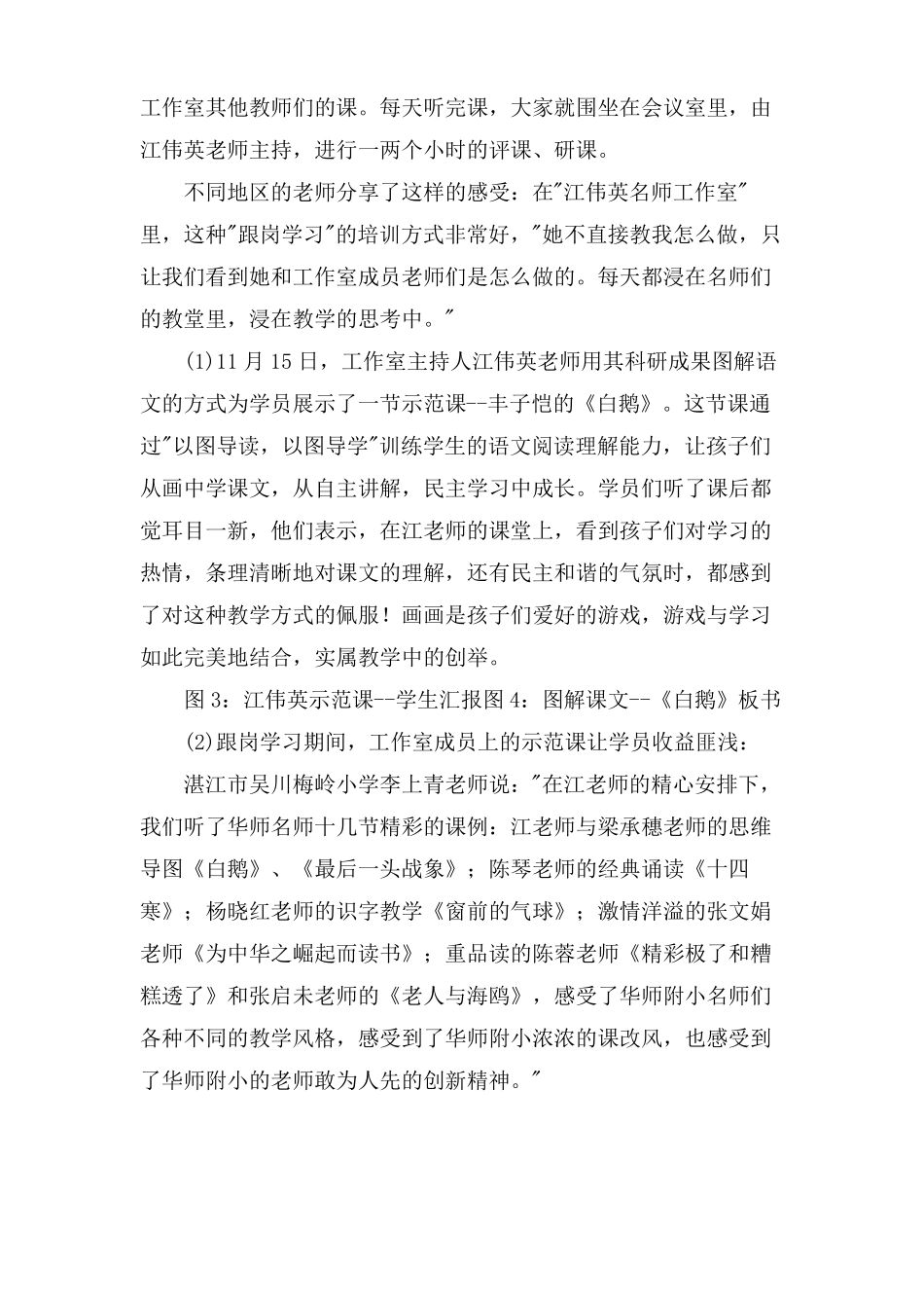 骨干教师跟岗学习的工作总结_第3页