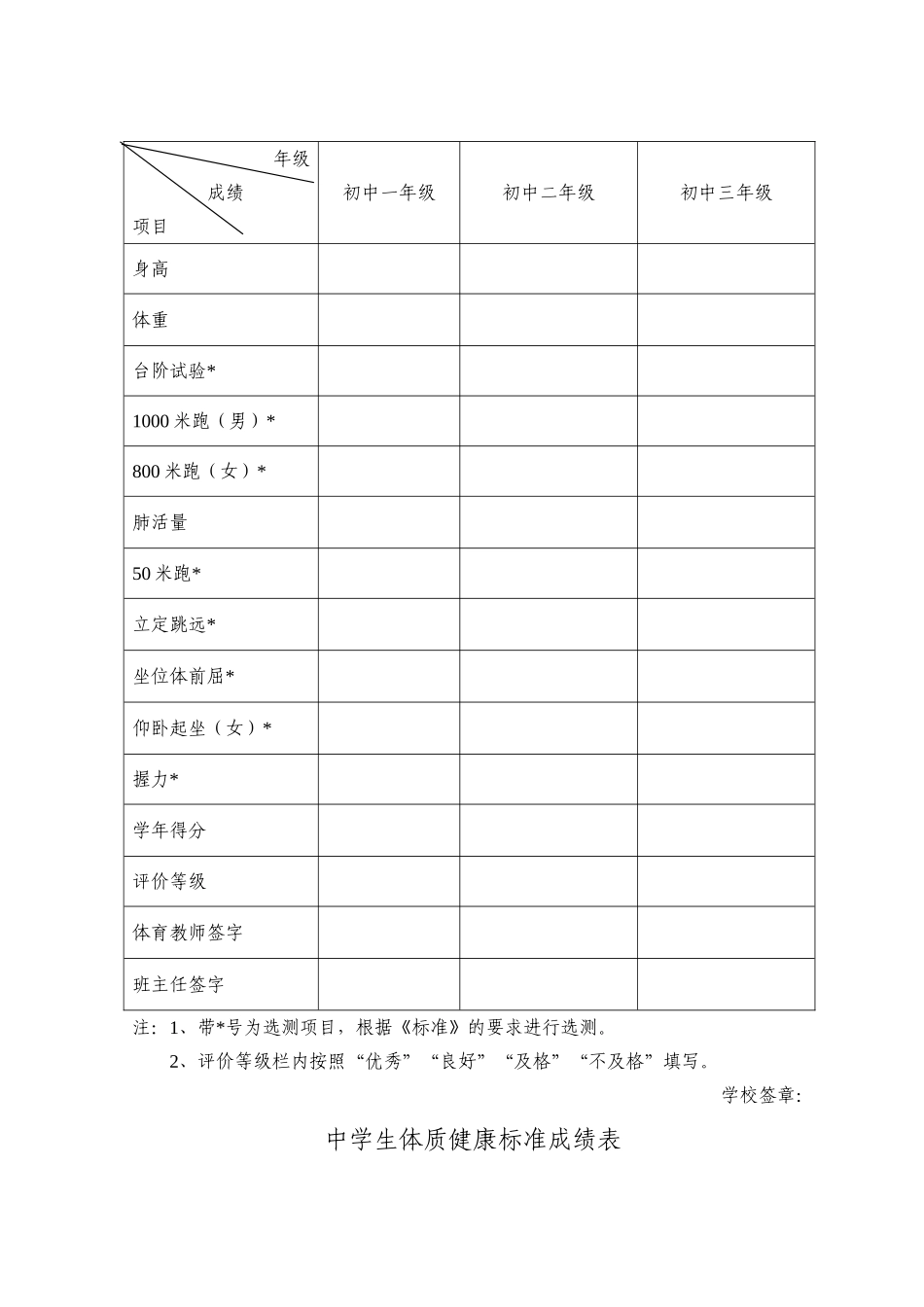 小学生体质健康标准成绩表_第2页