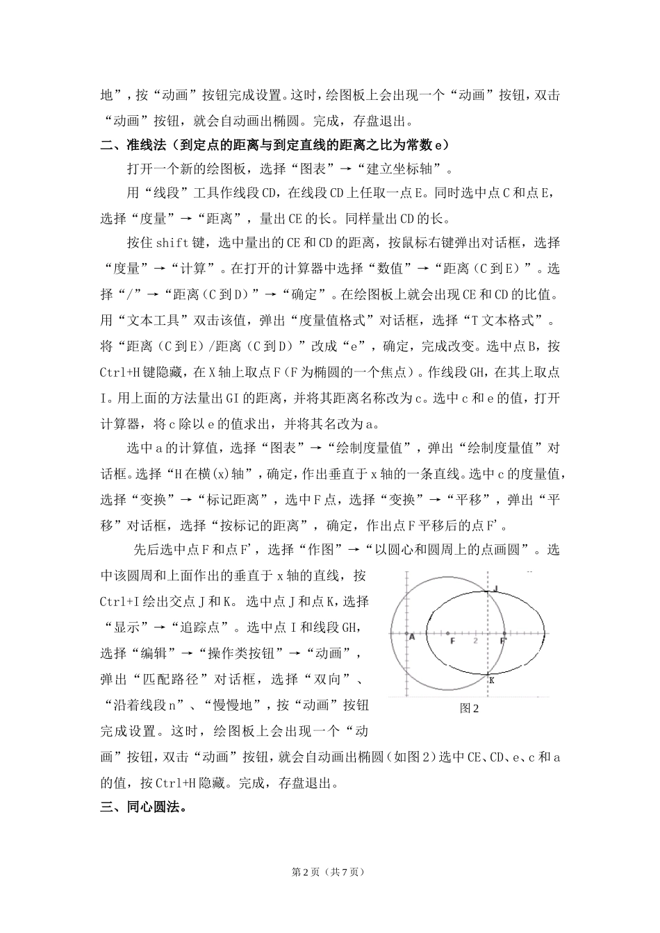 几何画板生成椭圆曲线八法_第2页