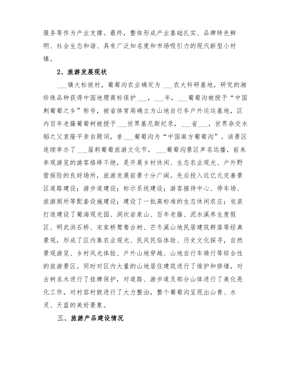 2022年乡村旅游重点村申报方案_第2页