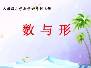 六年级上数学广角----数与形