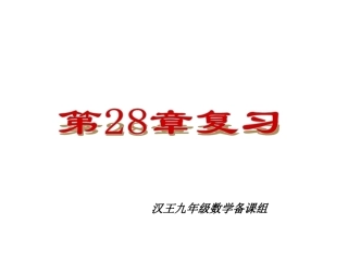 锐角三角函数_复习课件