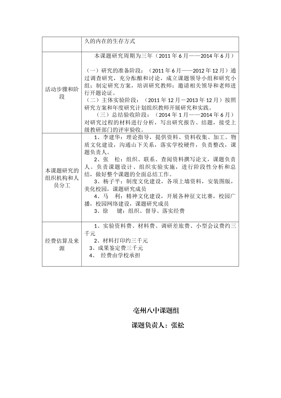 亳州八中《边际人与校园文化建设的研究》活动设计方案_第2页