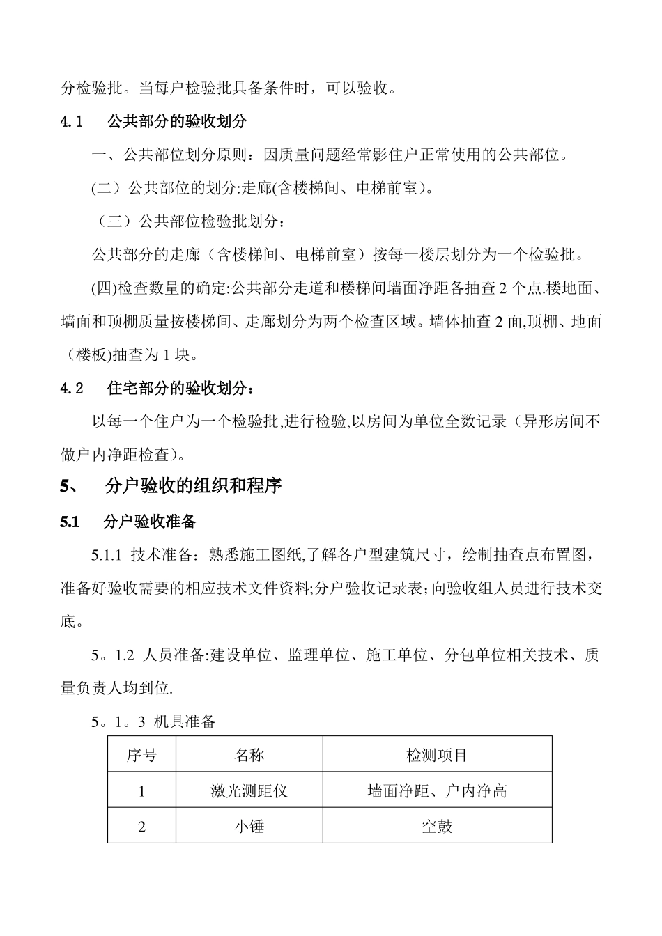 精装修分户验收方案精装单项不含土建_第2页