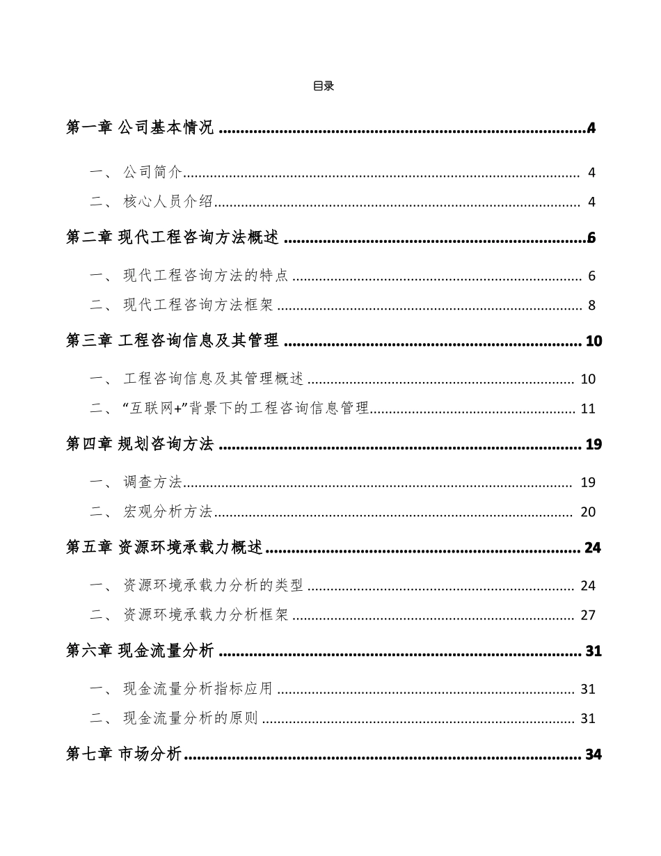 项目工程咨询报告模板_第2页