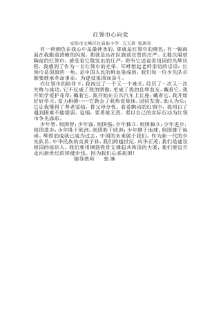 红领巾心向党